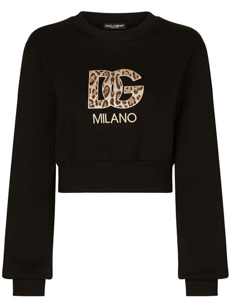 dolce gabbana cotton sweatshirt with designer patches and hood|dolce and gabbana sweatshirt women.